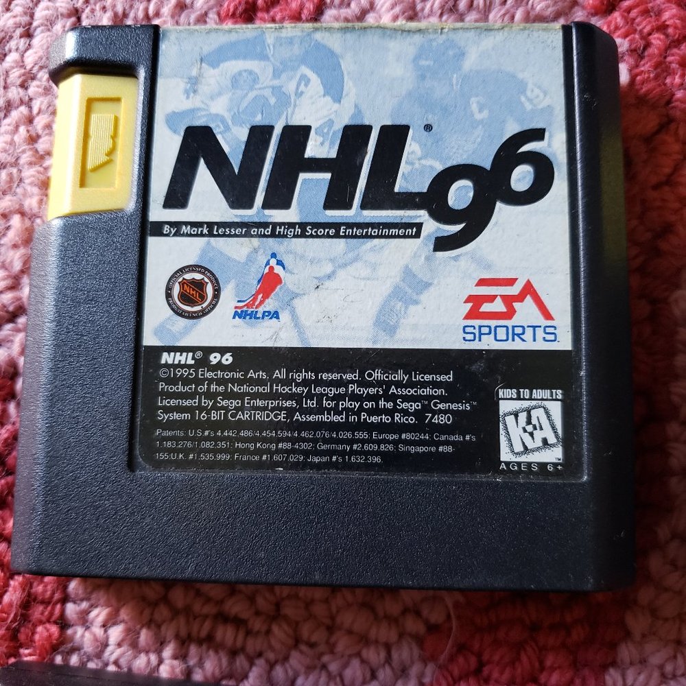 Sega Genesis NHL '96 Game